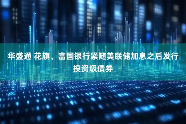 华盛通 花旗、富国银行紧随美联储加息之后发行投资级债券